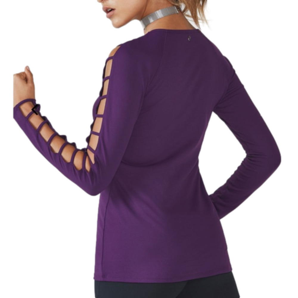 𝅺fabletics Evangeline Top in Eggplant sz S NWT - Picture 2 of 2